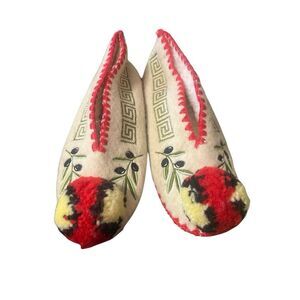NWOT Minas Greek wool Slippers UK 8 US 10